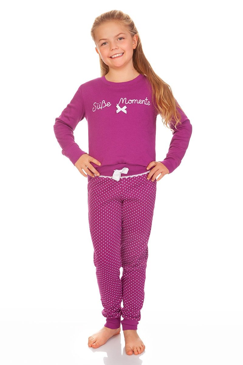 Louis & Louisa Pyjama Schlafanzug Kinder - SÜßE MOMENTE - beere