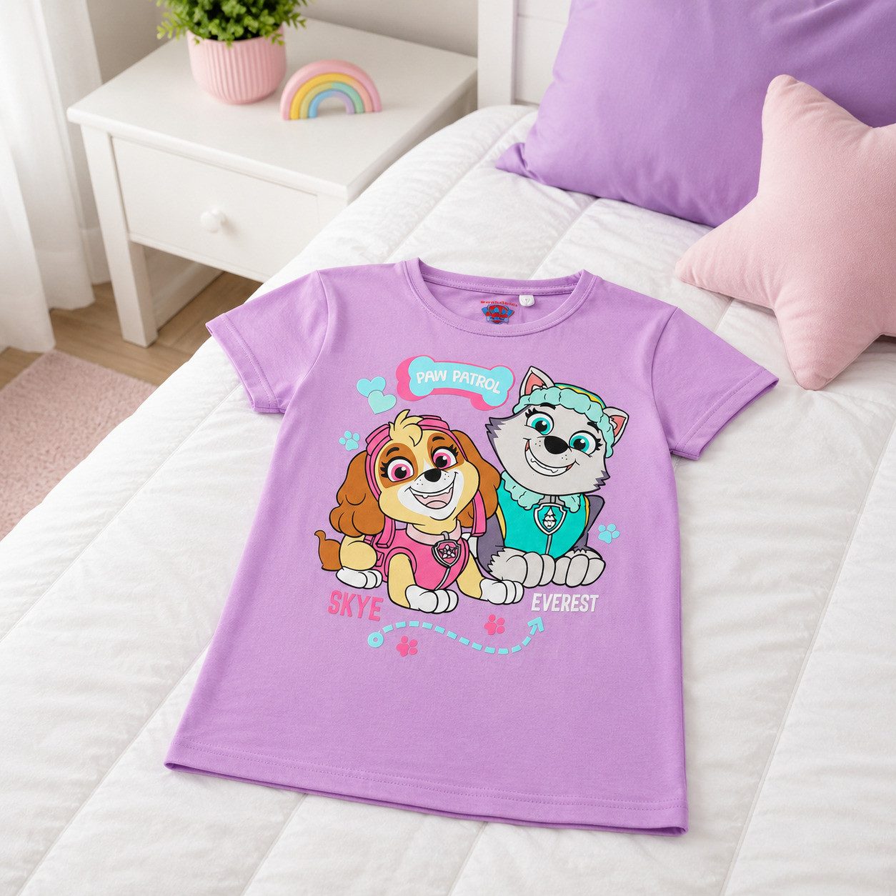 PAW PATROL Print-Shirt Paw Patrol Skye Everest Kinder Mädchen T-Shirt Shirt Gr. 98