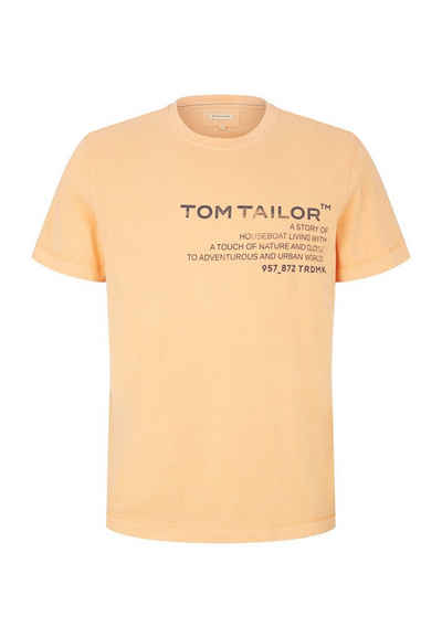 TOM TAILOR T-Shirt T-Shirt Tom Tailor Kurzarmshirt mit Logoprint (1-tlg)