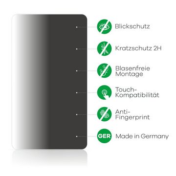 upscreen Blickschutzfolie für ASUS MeMo Pad 7 ME572C ME572CL LTE, Displayschutzfolie, Blaulichtfilter Privacy Folie Schutzfolie Sichtschutz klar Anti-Spy