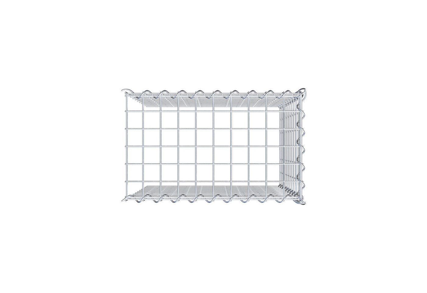 Thumbnail - Gabiona Gabionenzaun Anbaugabione Typ 4 50 cm x 50 cm x 30 cm (L x H x T), Maschenweite 5, (Anbaugabione Typ 4 50 cm x 5...