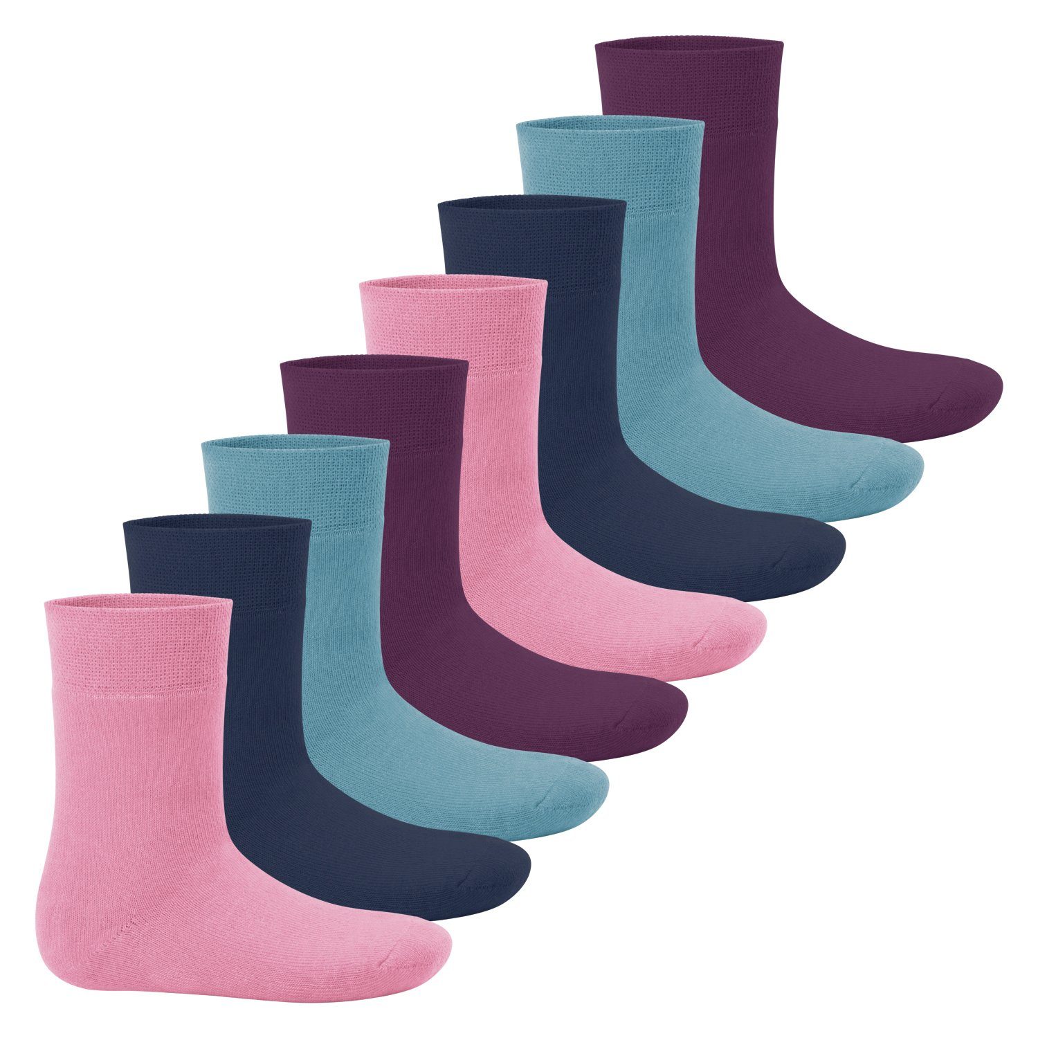 Footstar Thermosocken Kinder Winter Socken (8 Paar) Warme Vollfrottee Thermosocken Sweet Colours
