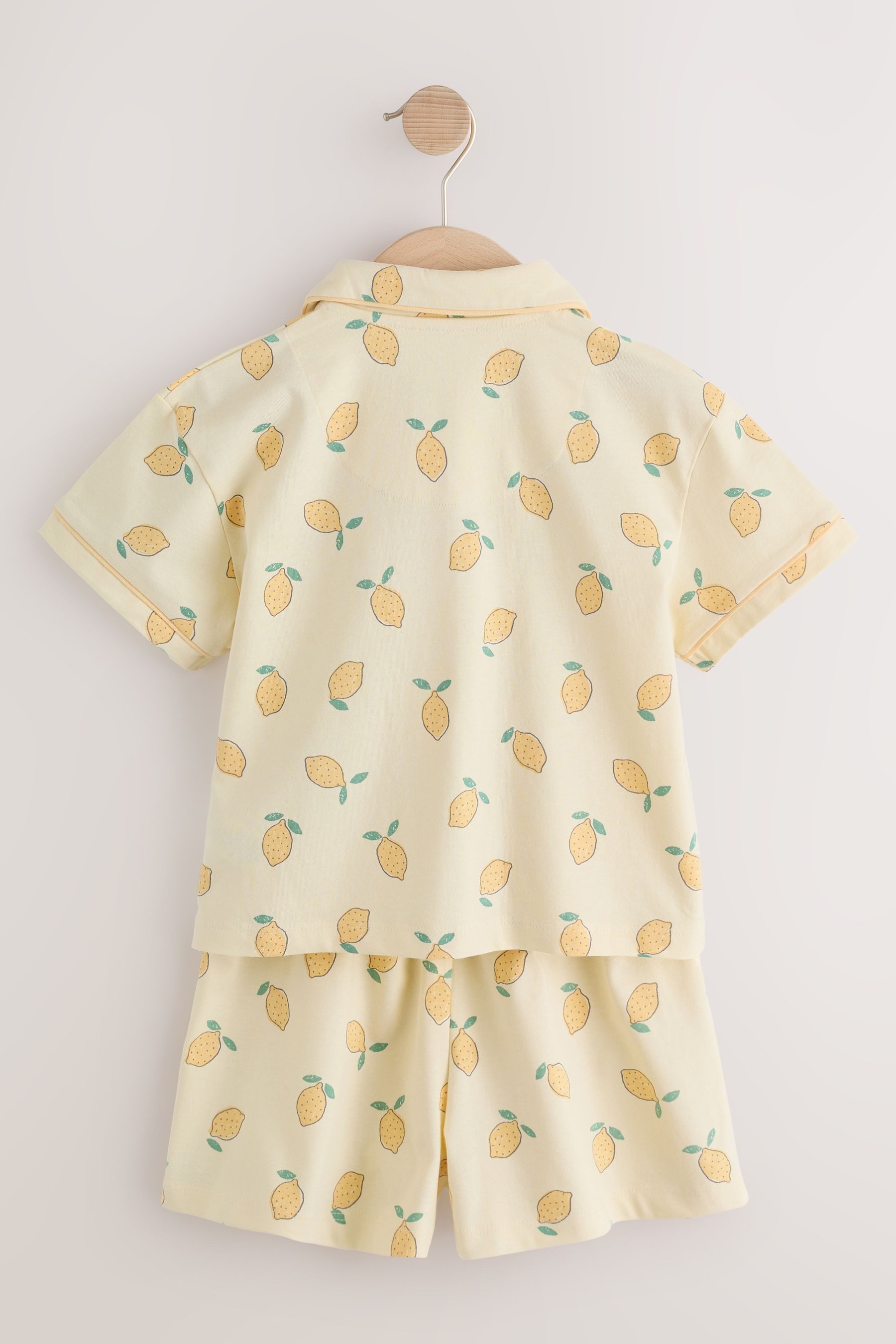 Next Pyjama Kurzer Schlafanzug mit Knopfleiste (2 tlg)