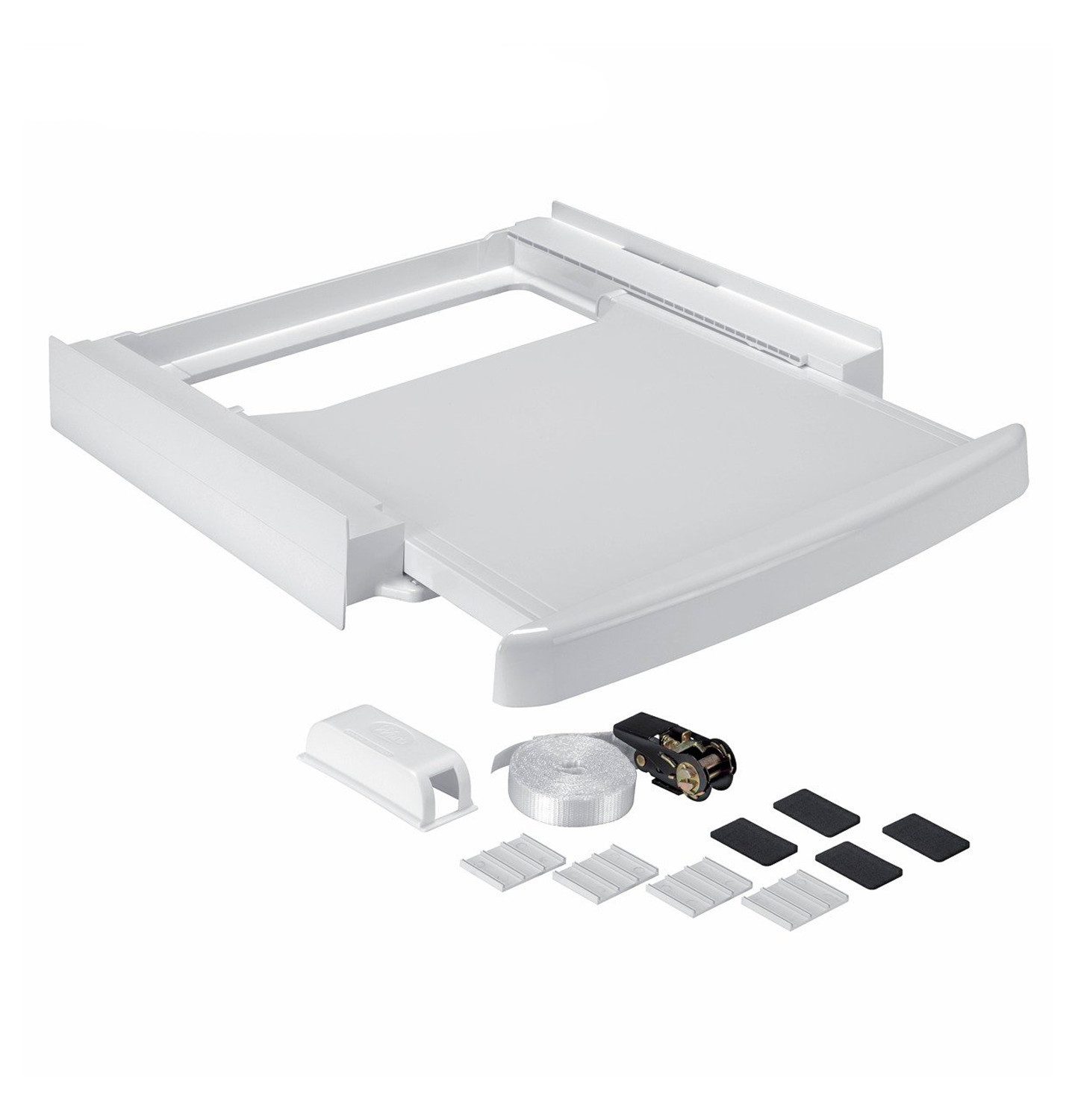 Whirlpool Zwischenbaurahmen Verbindungsrahmen 484000008436 SKS 101 Rahmen, mit Arbeitsplatte für 60x60 cm-Waschmaschinen / Trockner