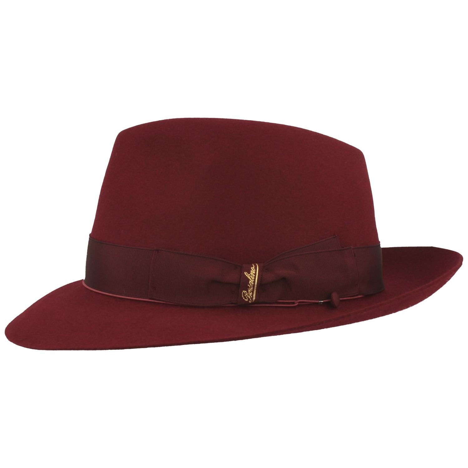 Borsalino Filzhut edler Haarfilzhut mit mittelbreiter Krempe