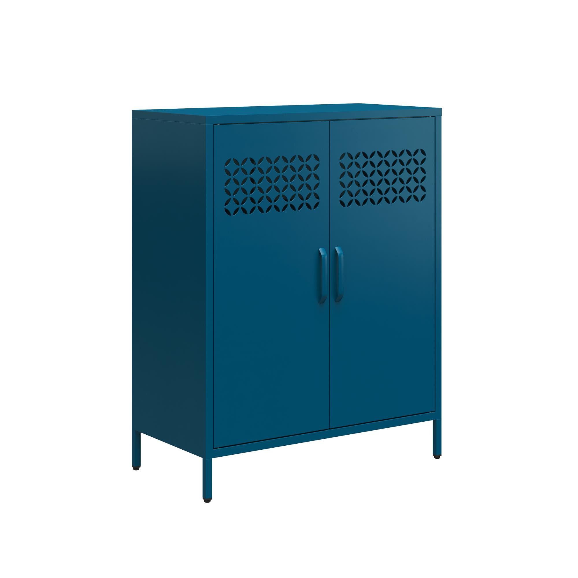 loft24 Highboard Annie, Metallspind mit 2 Türen im Retro Design günstig online kaufen