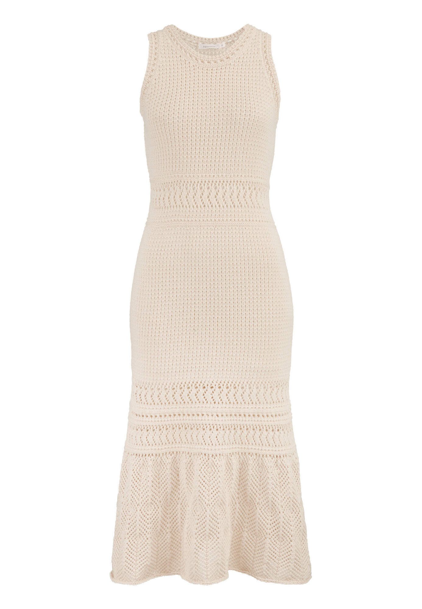 Hessnatur Strickkleid Crochet Slim aus reiner günstig online kaufen