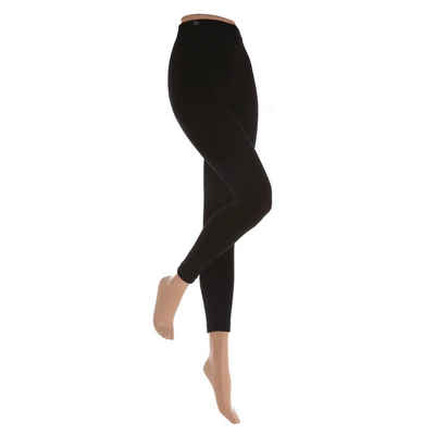 Heat Holders Термолегінси Thermal Footless Strumpfhose/Leggings Schwarz mit elastischem Bund