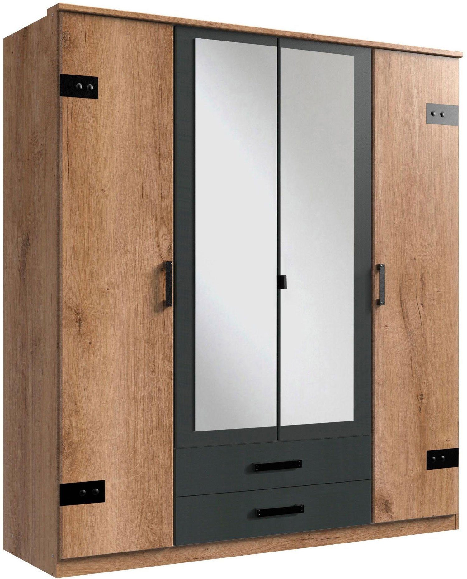 Wimex Kleiderschrank "Cork, mit oder ohne Spiegel, rustikaler Look im Indus günstig online kaufen