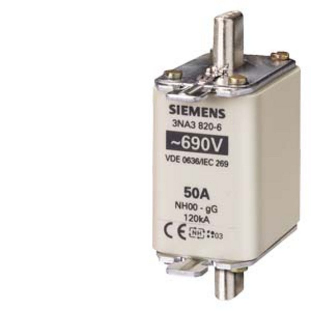 SIEMENS Stromverteiler Siemens 3NA38306 Sicherungseinsatz Sicherungsgröße = 0 100 A 690 V