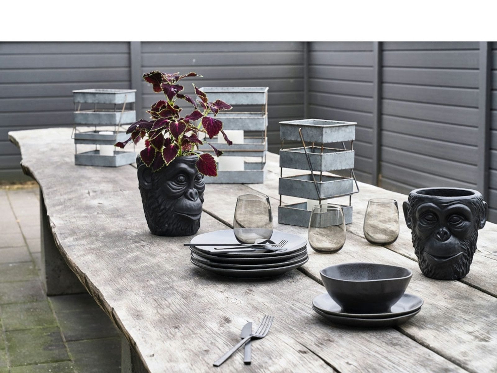 Villa Collection Denmark Gläser-Set Trinkglas blau 0,52 l Set4, Glas