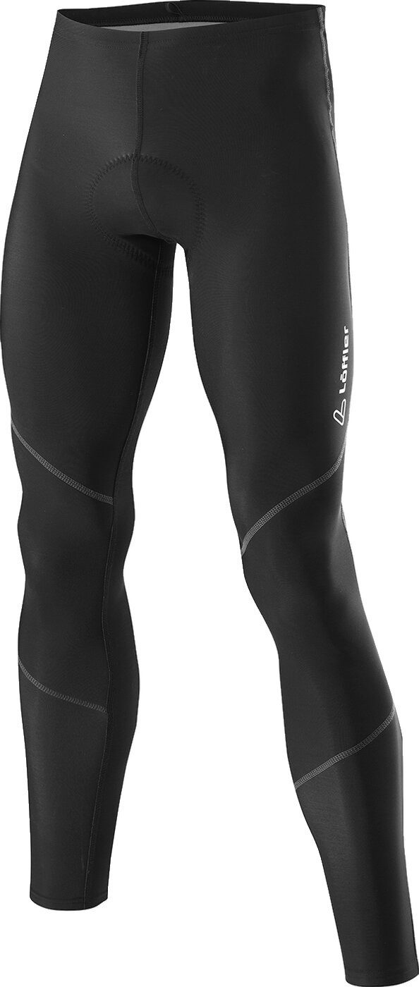 Löffler Fahrradhose M BIKE TIGHTS THERMO ELASTIC BLACK