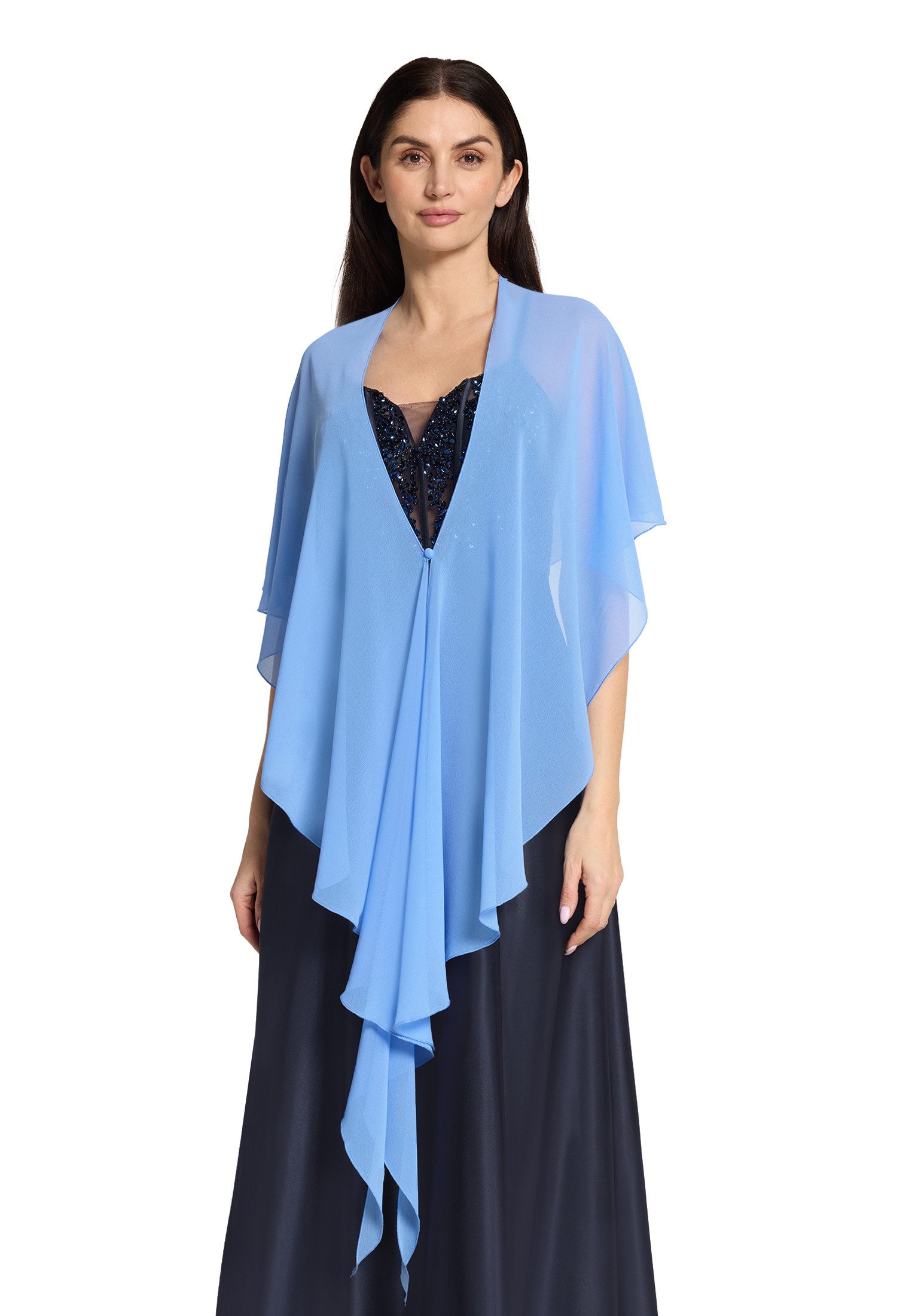 Vera Mont Multifunktionstuch Damen mit Volant, Nahtführung