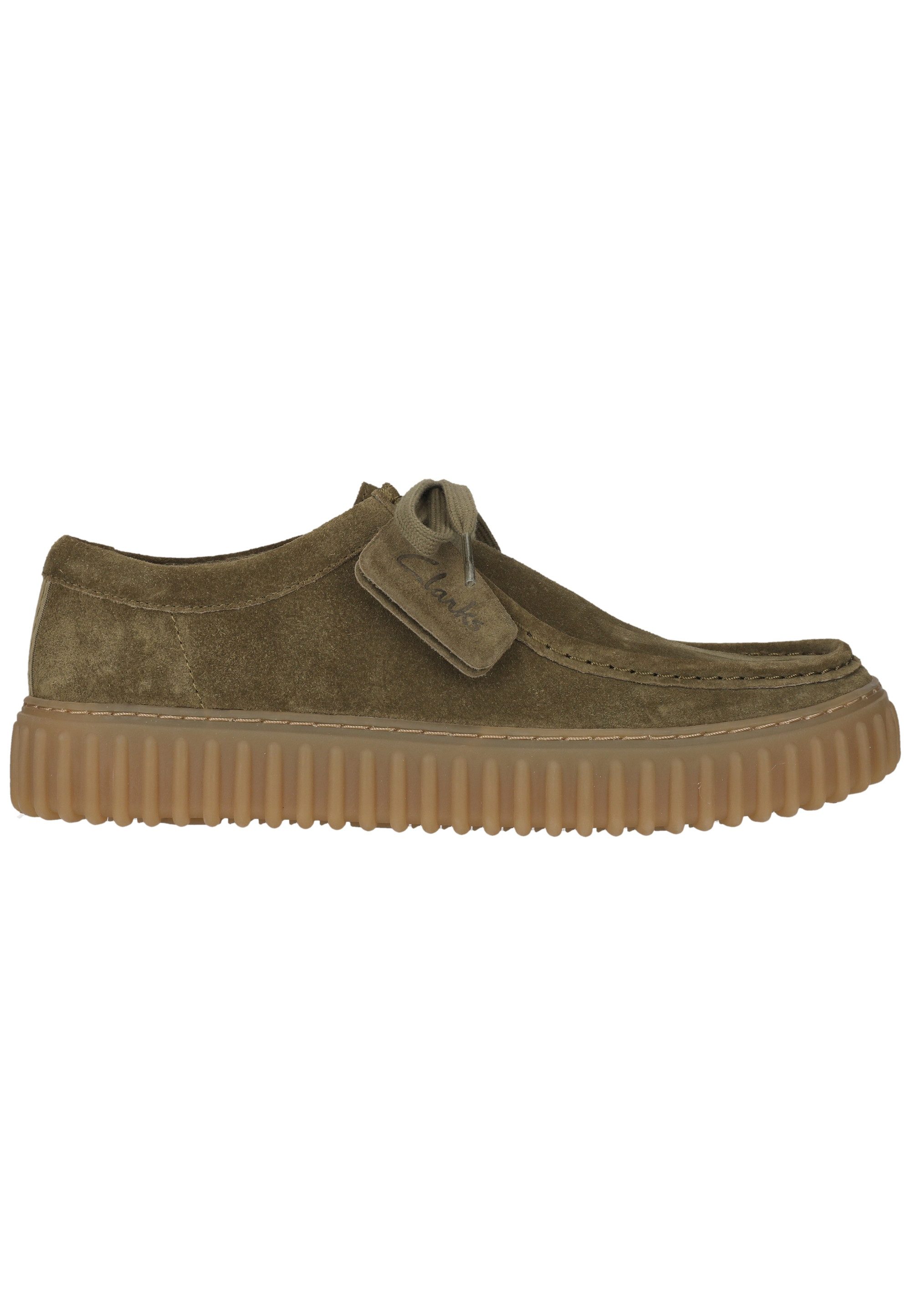 Clarks Torhill Schnürschuh mit gerippter Laufsohle – Bild 3 von 5
