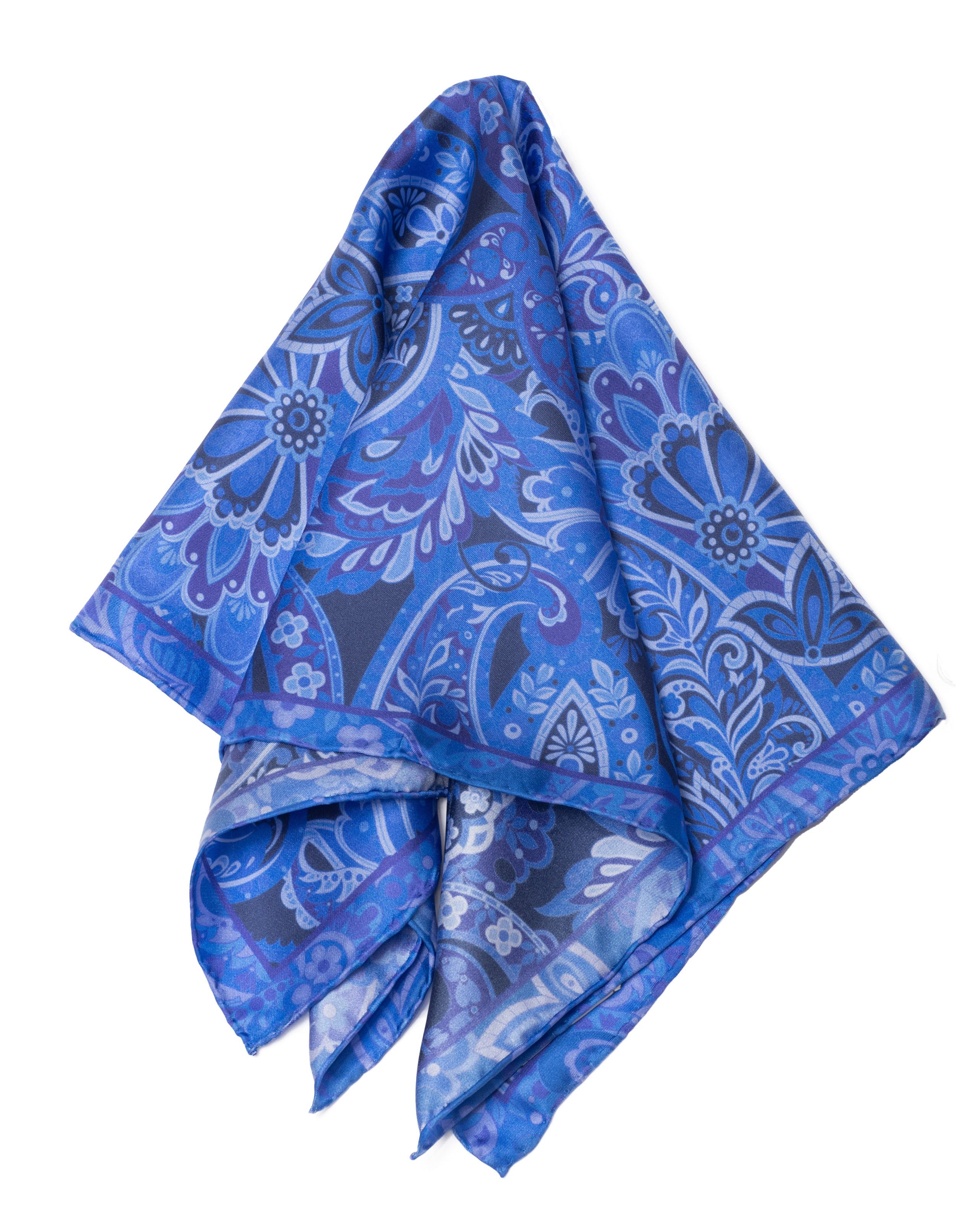 MayTree Seidentuch handrolliert Seidentuch Twillseide, 53x53 Extravaganza, (Stück), 100% Seide, für Herren und Damen