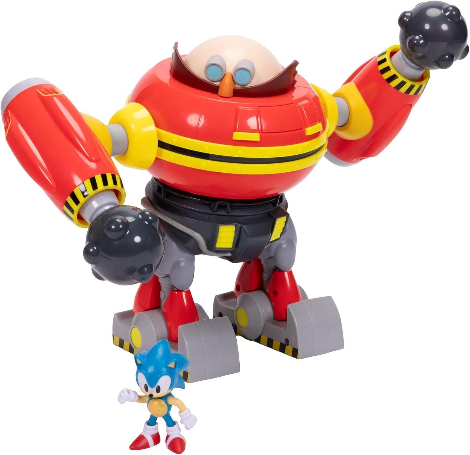 Jakks Pacific Actionfigur Sonic The Hedgehog – Riesiger Eggman-Roboter-Kampfset 23 cm Spielset