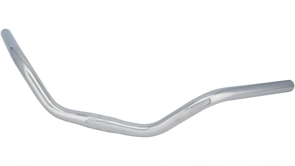 Fahrradlenker Ergotec Lenker Bügel Cruiser Ø 25,4 mm 590 mm Höhe 76 mm 52° silber