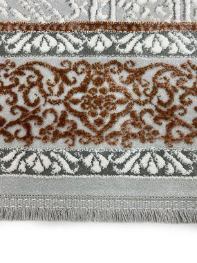 Teppich Style 5028, RESITAL The Voice of Carpet, rechteckig, Höhe: 8 mm, Kurzflor, Orient-Optik, mit Fransen, Esszimmer, Wohnzimmer