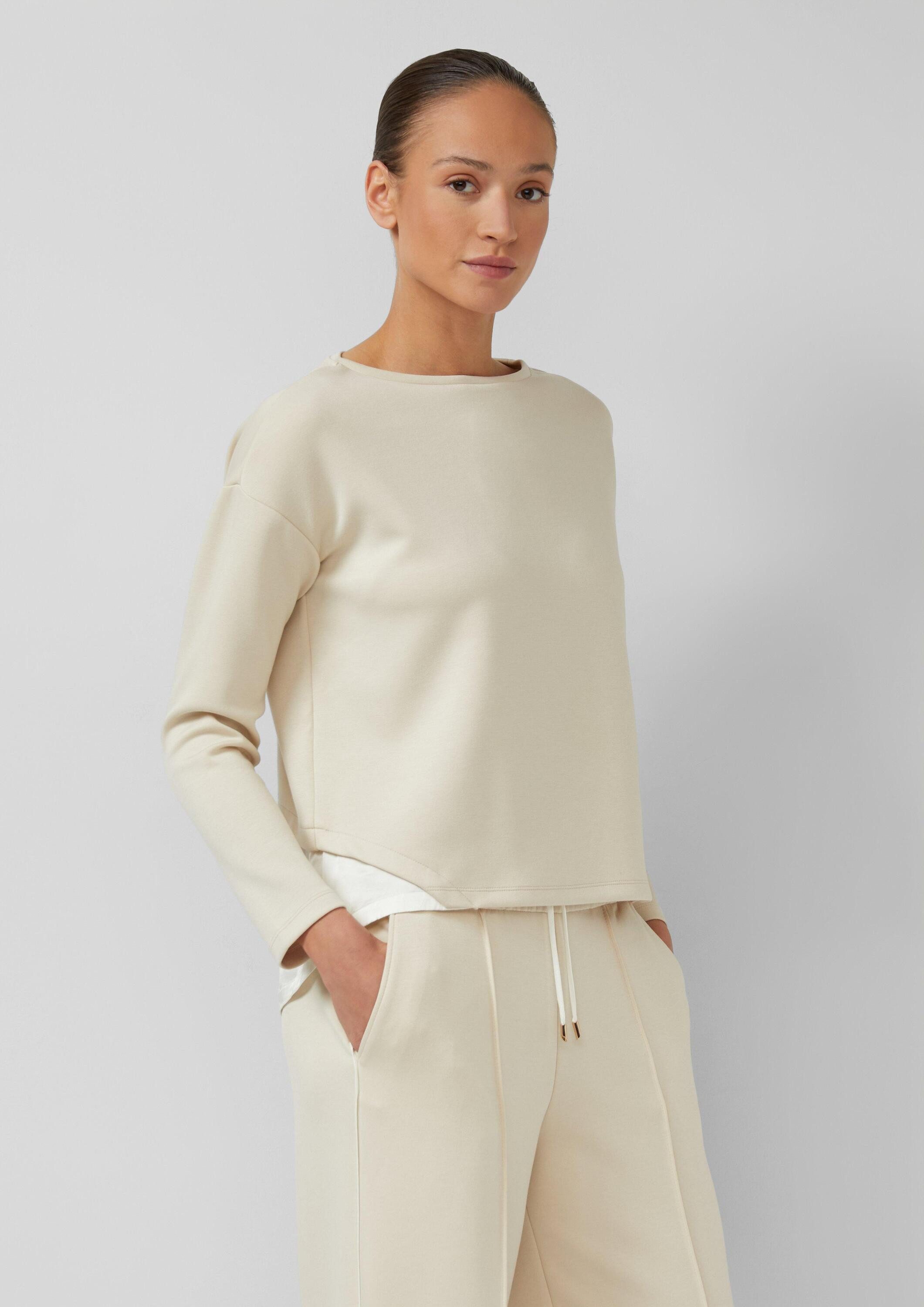 s.Oliver Sweatshirt Sweatshirt Scuba-Sweatshirt in Layering-Optik günstig online kaufen