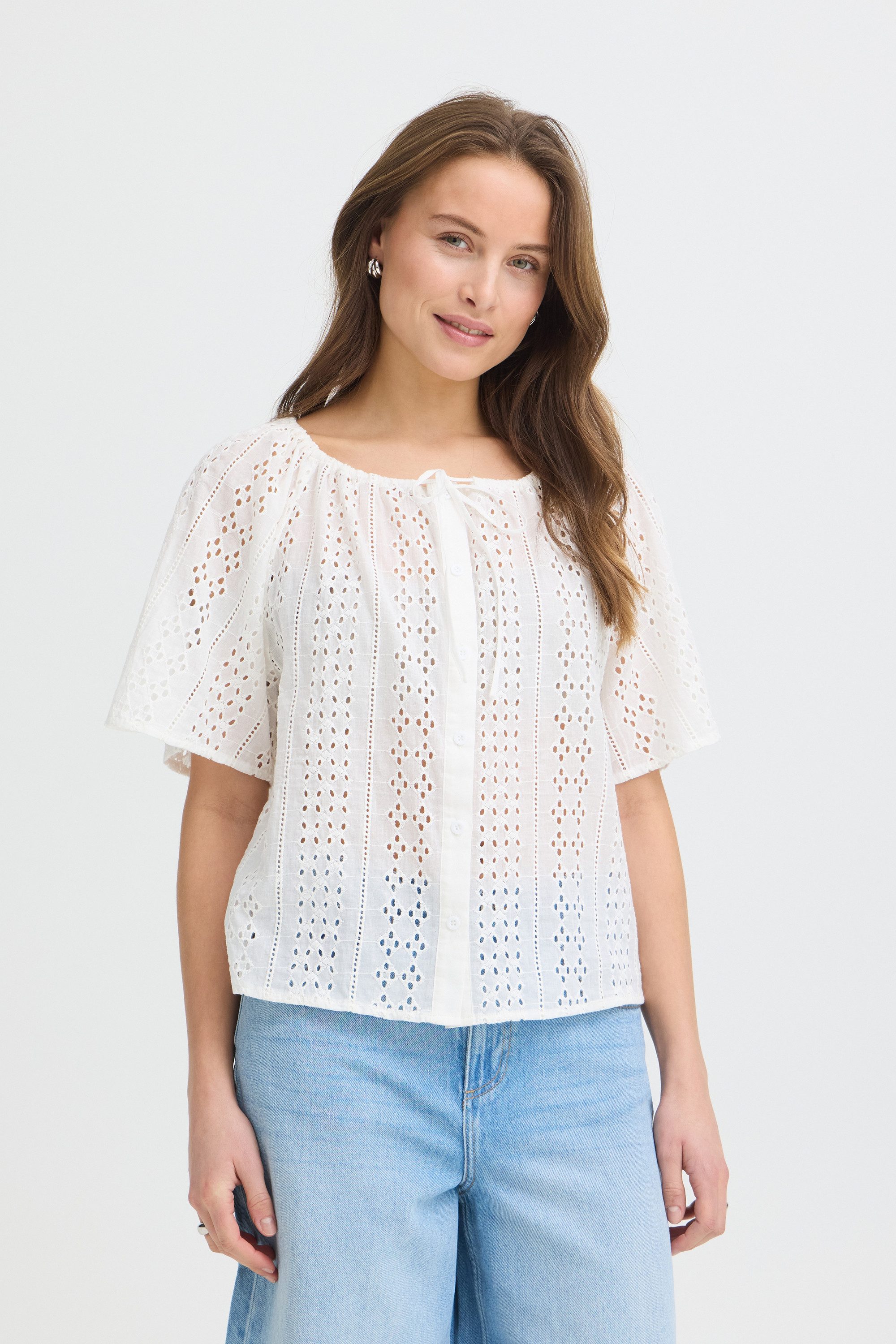 b.young Kurzarmbluse Kurzarm-Bluse BYXFAIZA