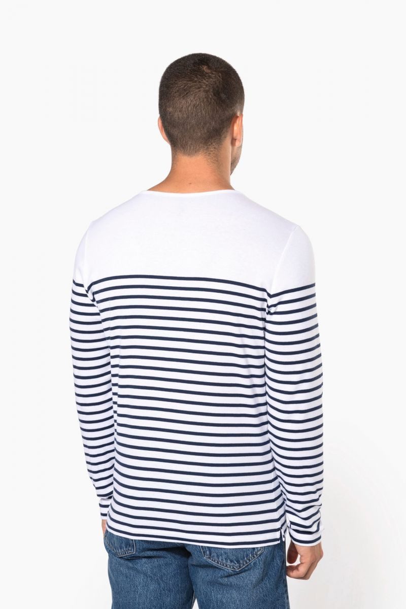 Kariban Longsleeve Herren-Marineshirt Langarm