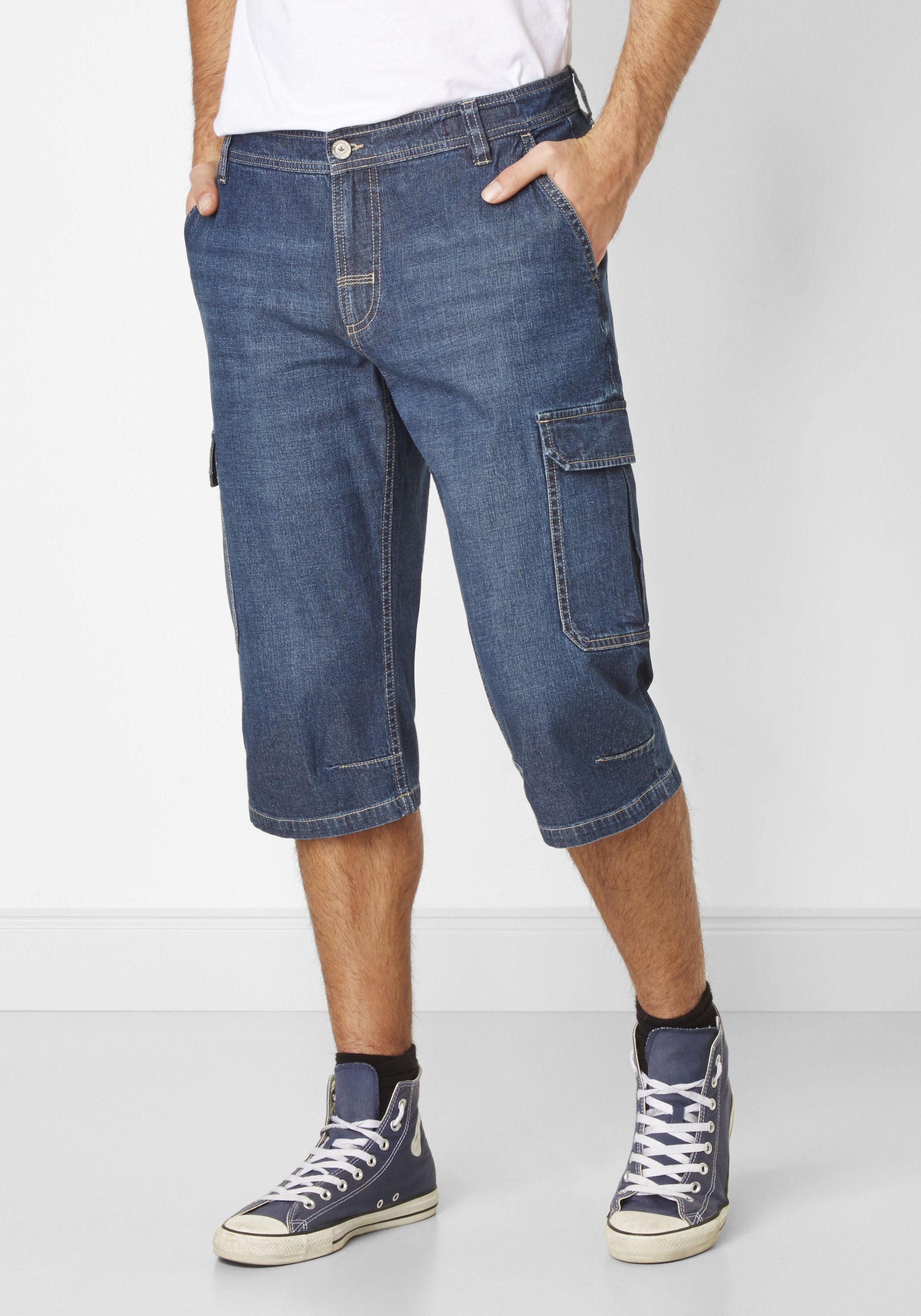 Redpoint Jeansbermudas Jordy Cargo Jeansbermudas in 3/4 Длина