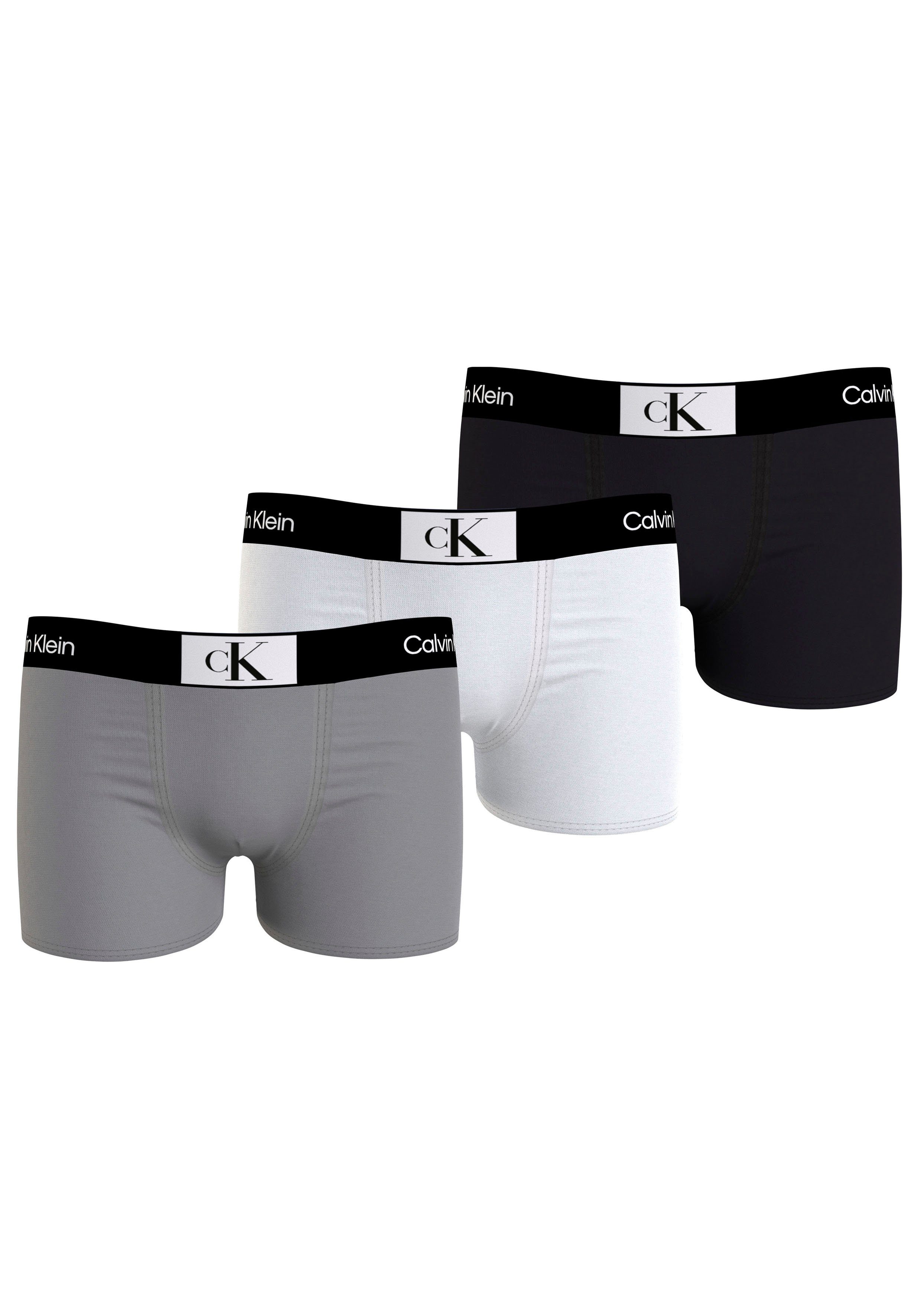 Calvin Klein Underwear 3PK mit (Packung, Logo-Wäschebund 3er-Pack) Trunk TRUNK