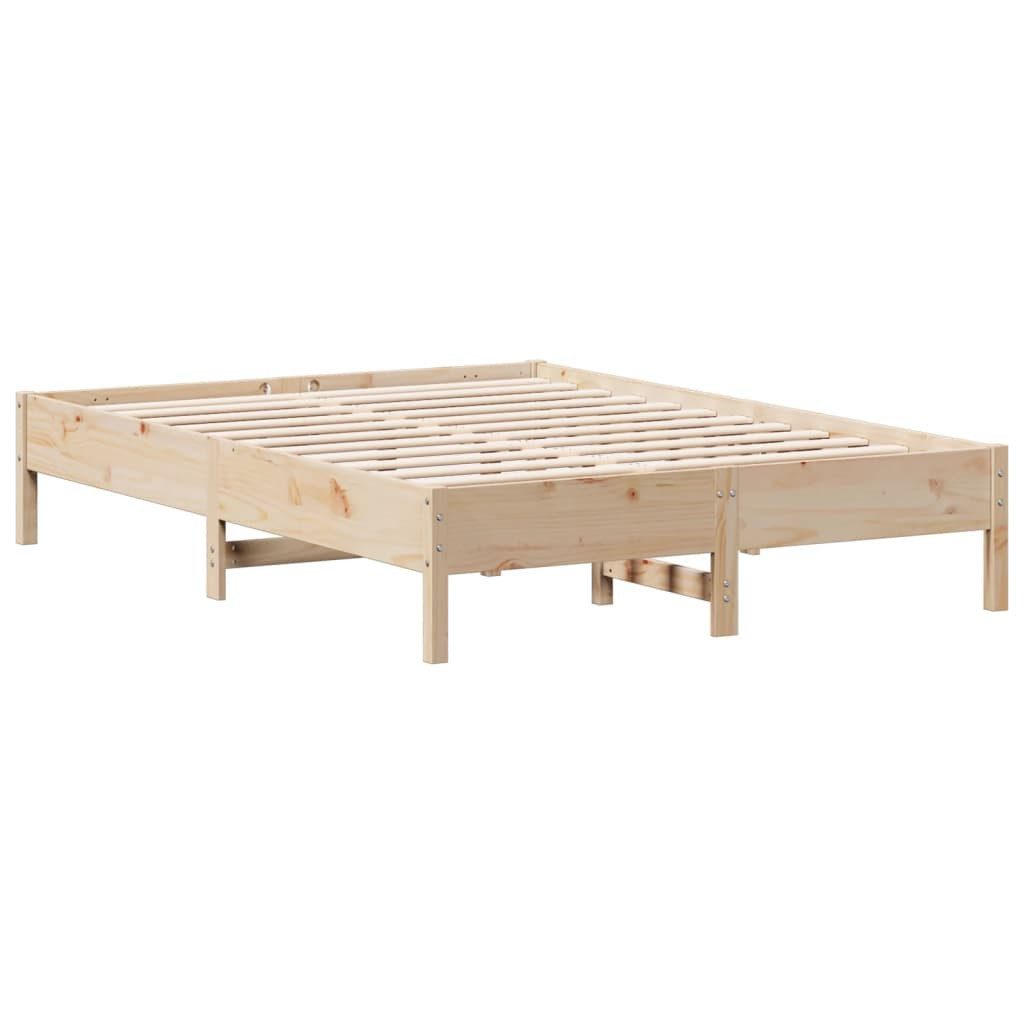 vidaXL Bettgestell 120 x 200 cm Massivholzbett 120x200 cm Kiefer Bett Bettgestell