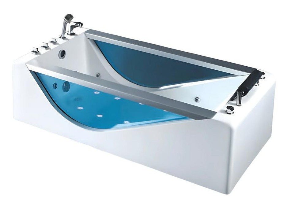 Xlmoebel Whirlpool-Badewanne XLMOEBEL Massagebadewanne aus Acryl mit Blubberfunktion, Made in Europa