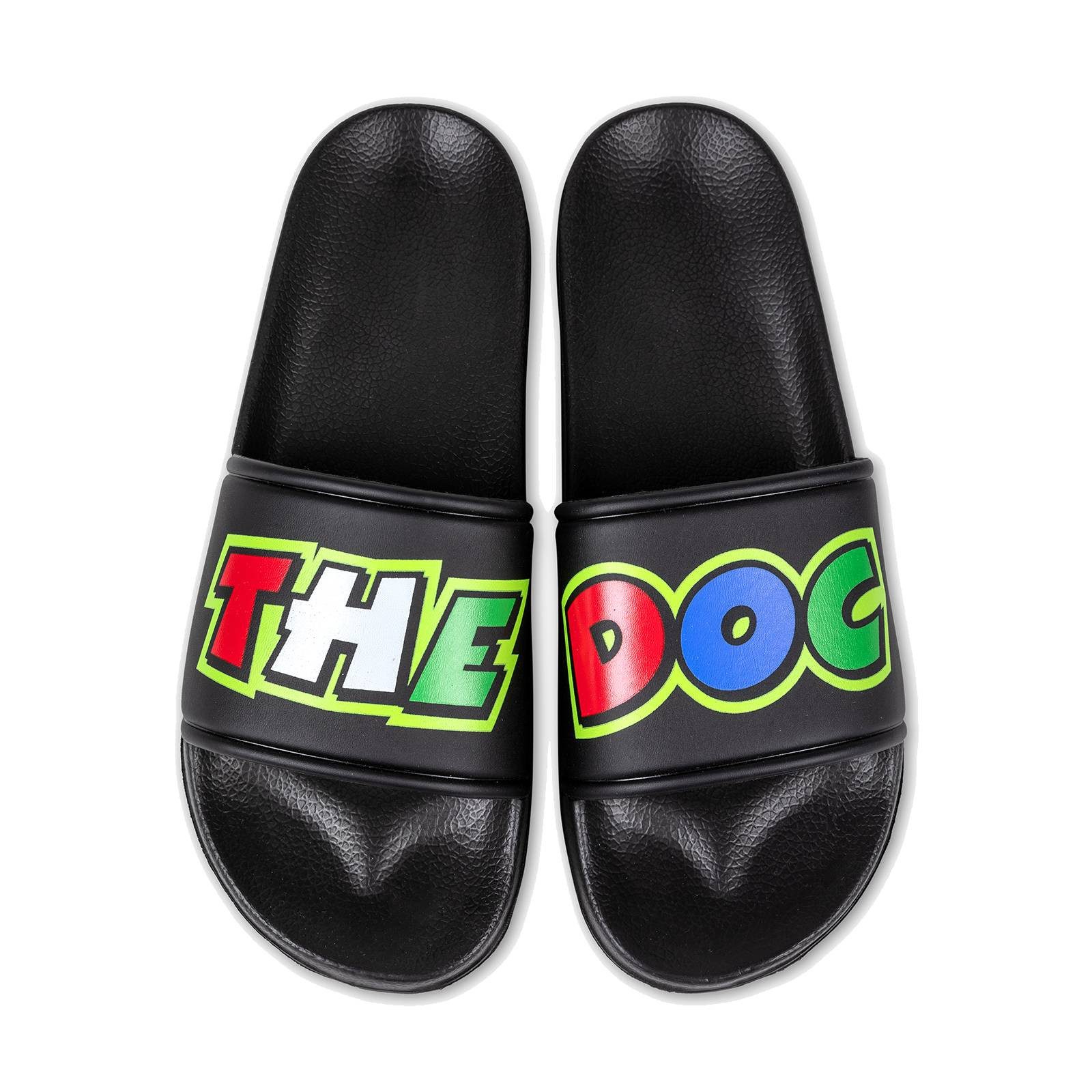 VR46 Valentino Rossi Badeschlappen "The Doc" - schwarz Badesandale