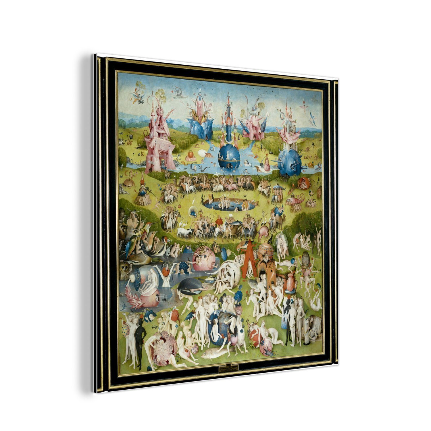 MuchoWow Metallbild Garten der Lüste - günstig online kaufen