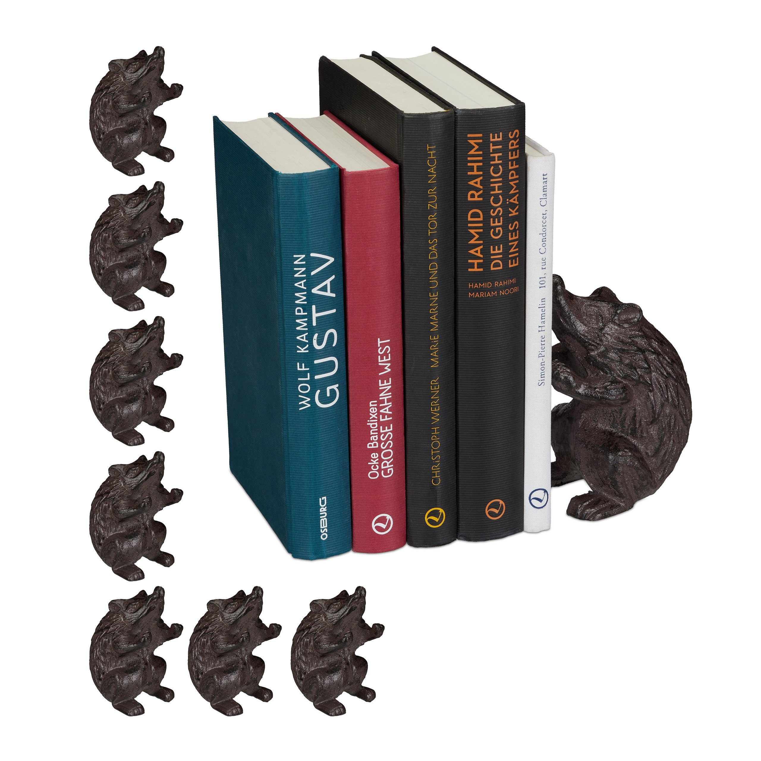 Buchstütze 8 x Buchstütze Igel