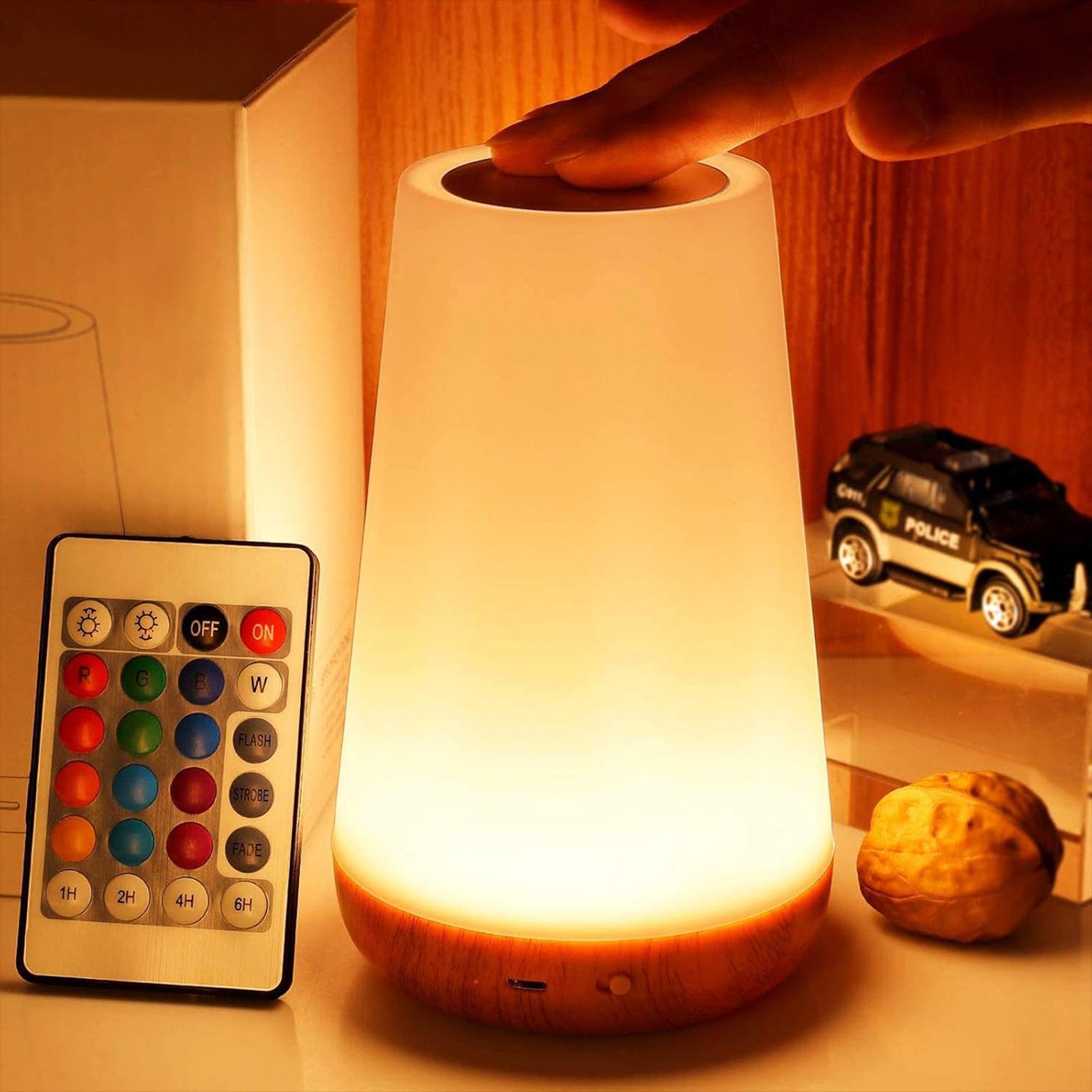 MODFU LED Nachttischlampe Touch Dimmbar USB günstig online kaufen