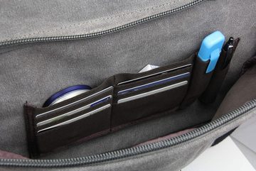 Frentree Laptoptasche Umhängetasche praktische Allrounder, Laptoptasche bis 15.6 Zoll Laptops Notebook Canvas Tasche