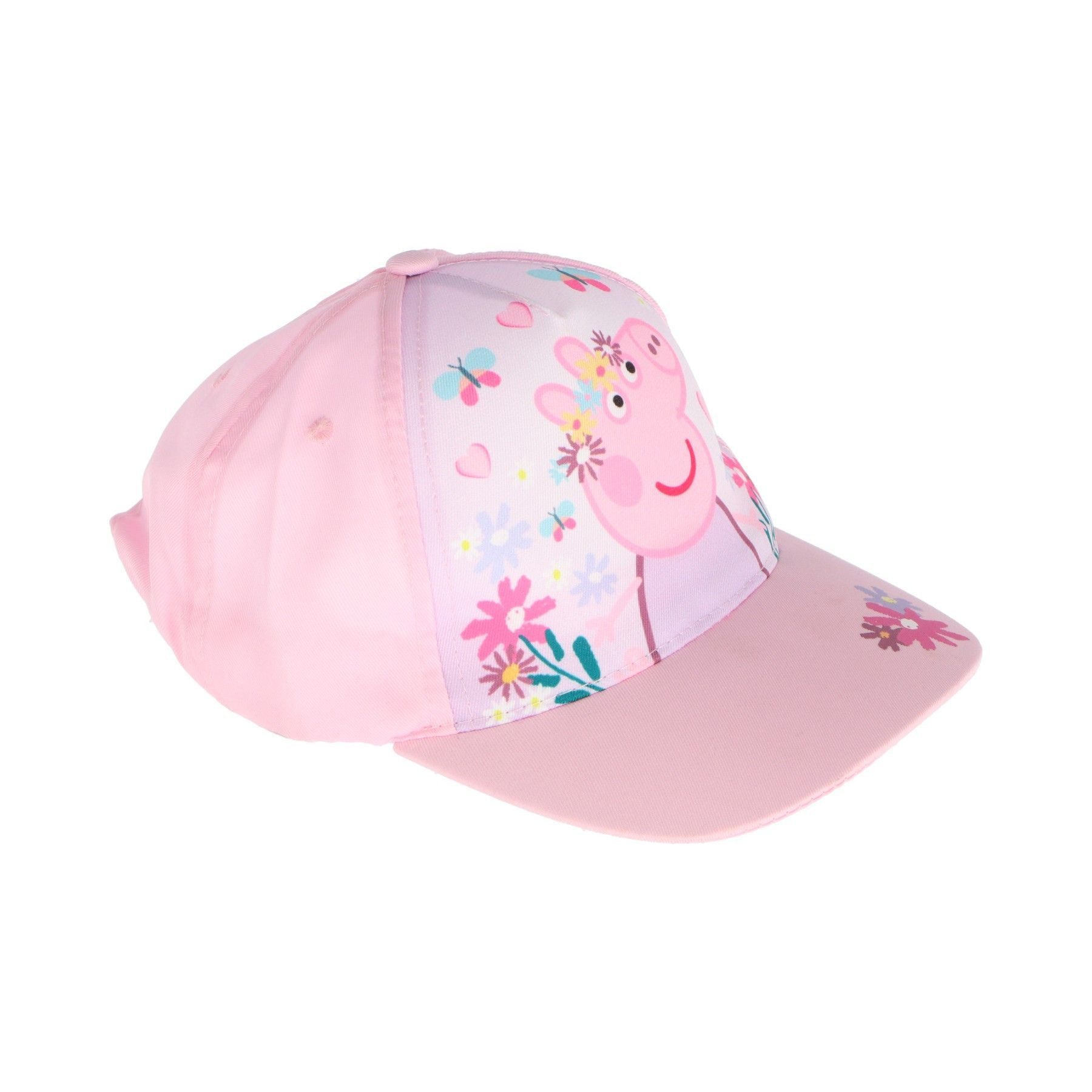 Baseball Cap Bunte Kinder Kappe mit süßem Peppa Wutz Motiv, 100% Polyester