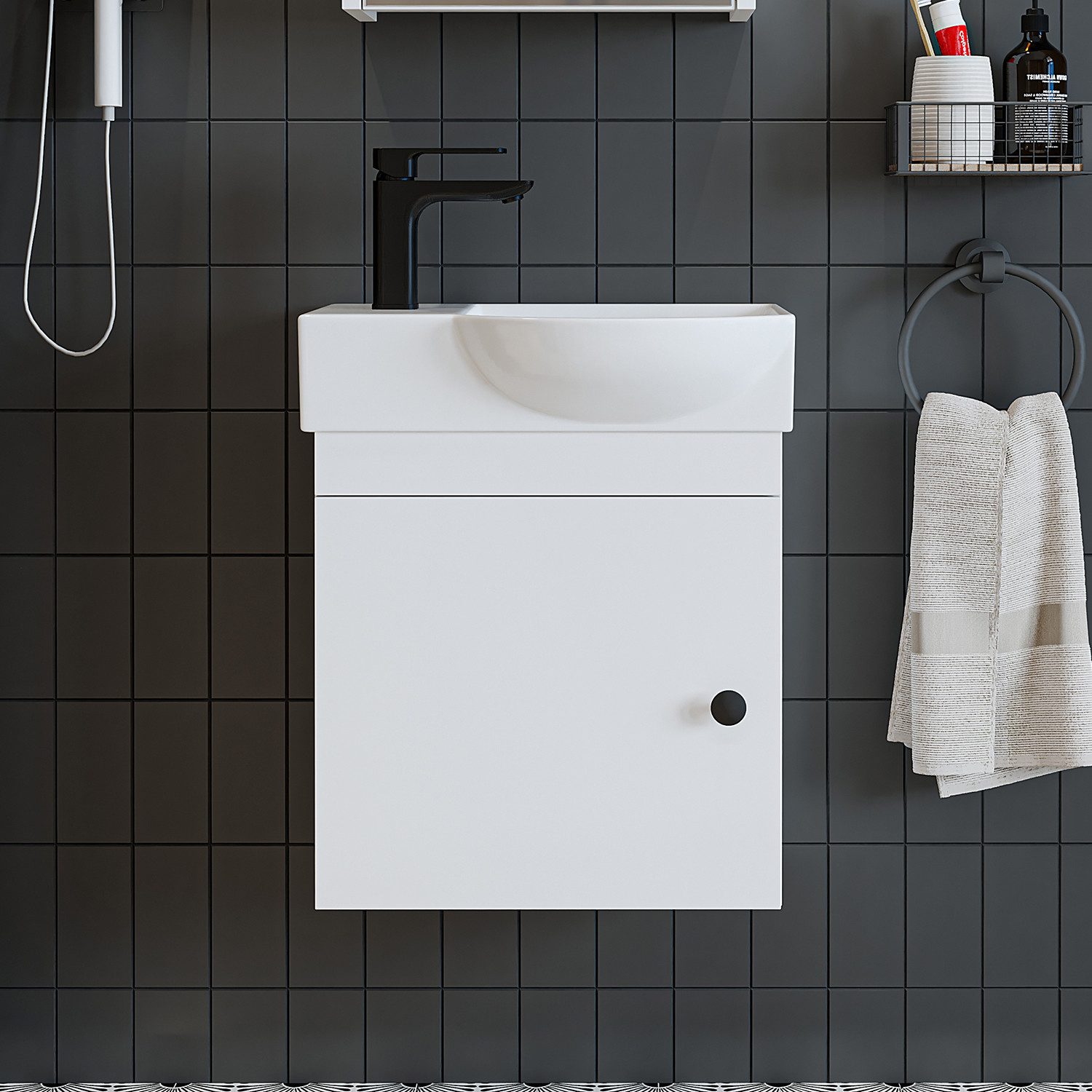 Roomart Badmöbel-Set PUNTO-SET, (Badmöbelset Unterschrank mit günstig online kaufen