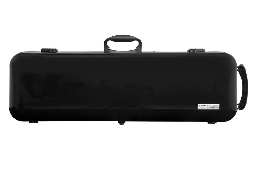 Gewa Violinen-Koffer Violinkoffer AIR 2.1 4/4 Thermoplast Schale mit Zubehörfach und Riemen, Bruchsicher, isolierend, Schwebelagerung, Zahlenschloss, leicht