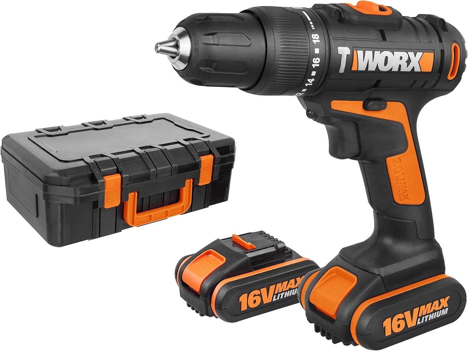 Worx Akku-Schrauber WORX Schlagbohr Akku - Bohrschrauber WX385.1 Schlagbohrmaschine, 1300,00 U/min