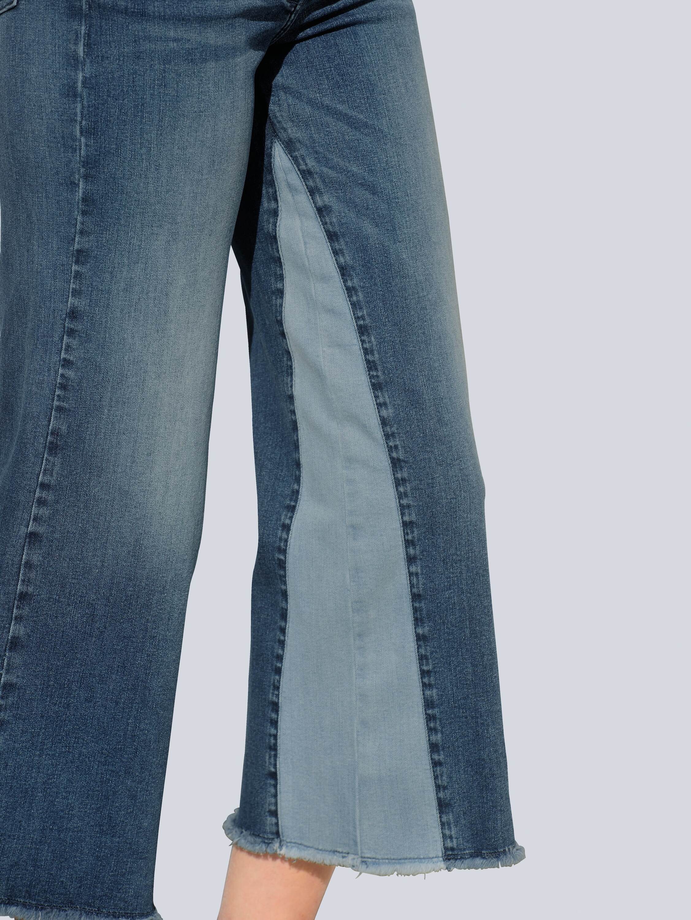 Alba Moda Gerade Jeans Jeansculotte in angesagt weiter Form