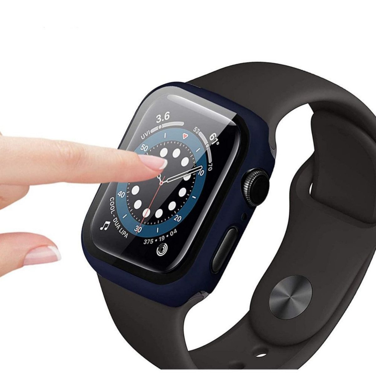 TECH PROTECT Smartwatch-Hülle Defense360 mit gehärtetem Glas Kompatibel mit Apple Watch SE (40 mm) 40, Integrierter Displayschutz bei schlankem Gehäusedesign