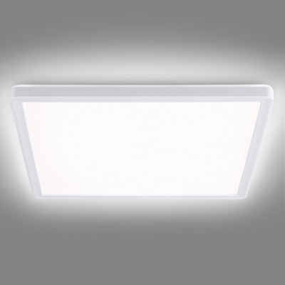 Navaris Deckenleuchte LED Deckenlampe mit zusätzlicher Hintergrundbeleuchtung - 18 Watt -