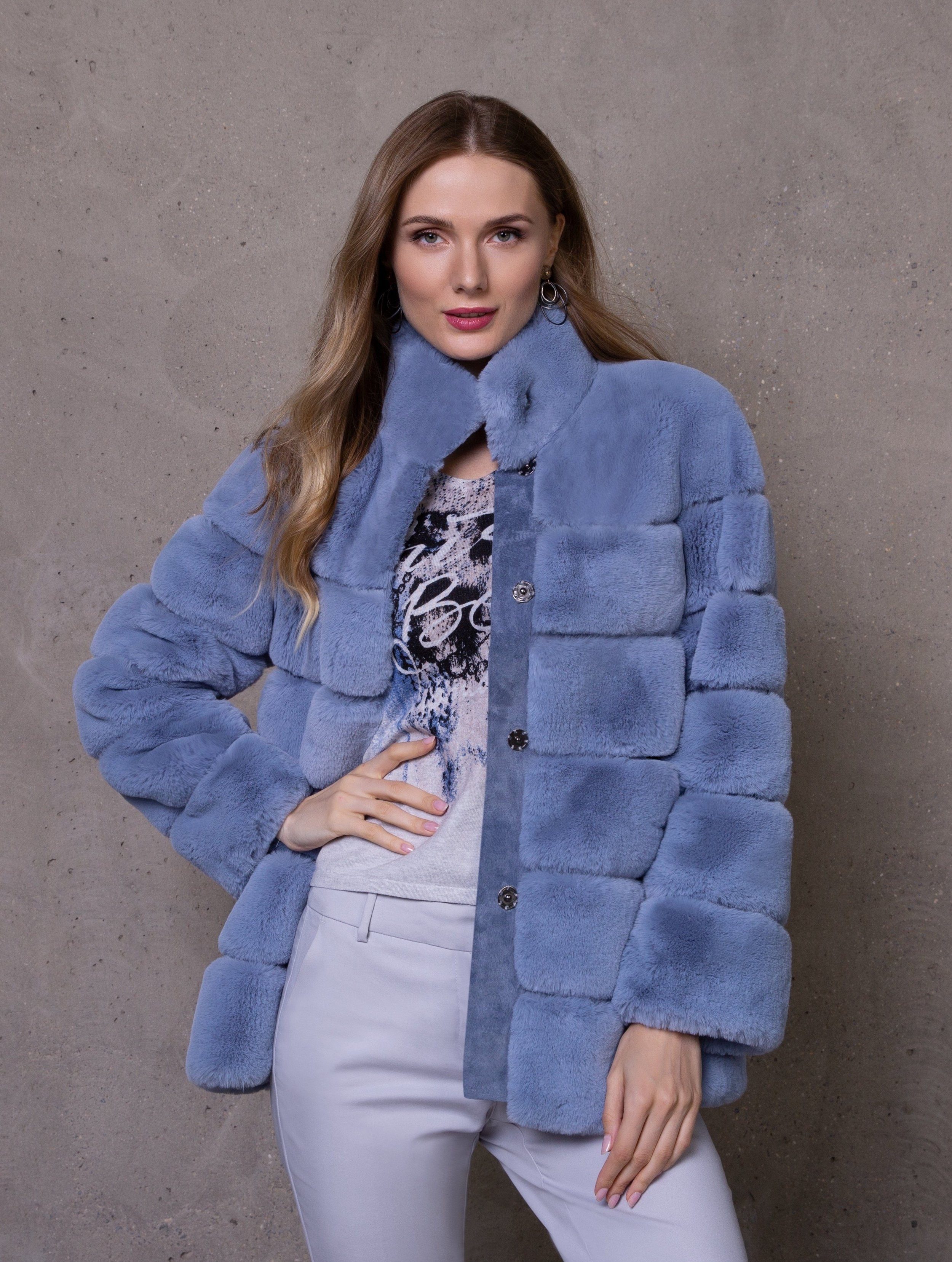 Antonio Cavosi Fellimitatjacke Faux Fur Jacke günstig online kaufen