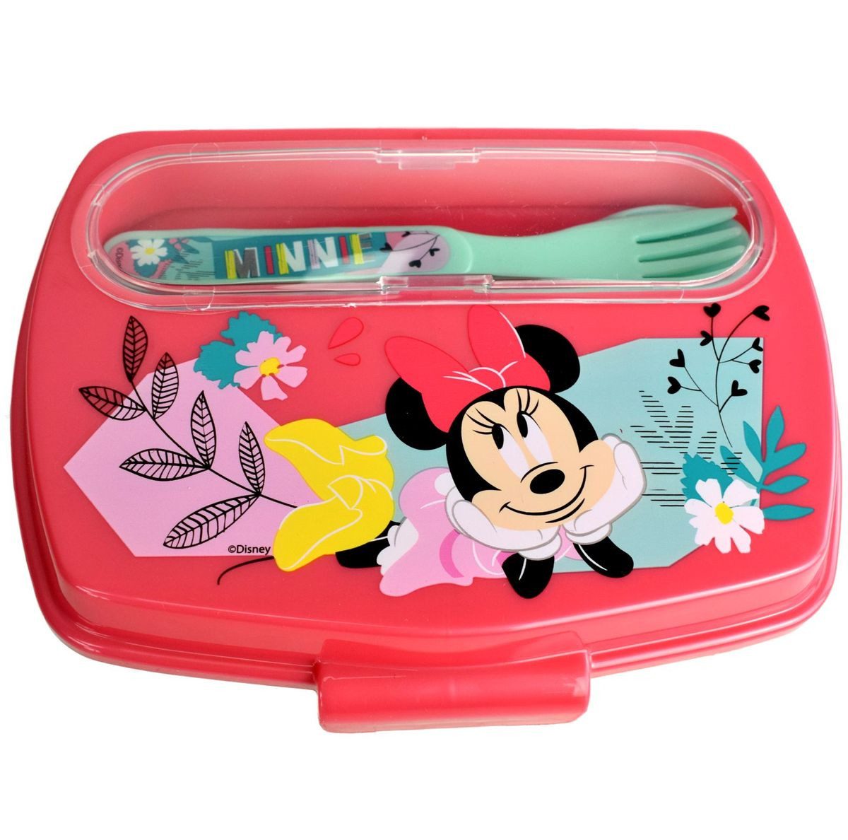 Stor Lunchbox Kinder Brotdose ca. 17 x 14 cm Besteckfach verschiedene Motive, Kunststoff, authentisches Design