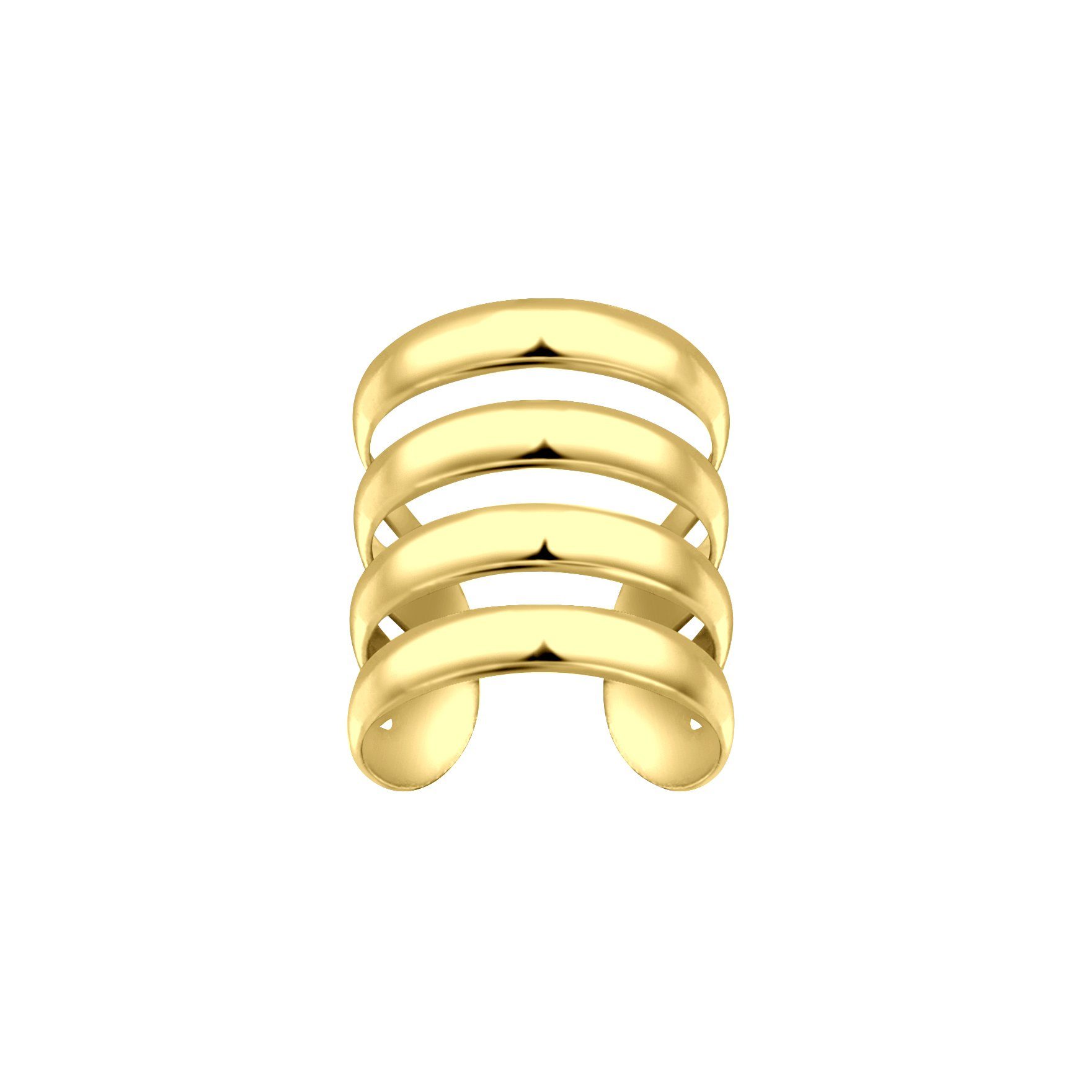 ALEXANDER YORK Ohrklemme I Gold, in Sterling FOUR Ear Gelbgold-Vergoldung Silber, Cuff LINE 750 925