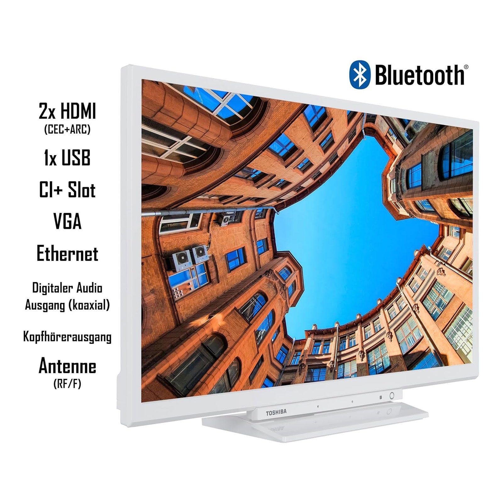 Toshiba 24WK3C64DA LED-Fernseher silberfarben ! RABATT: 26.54%