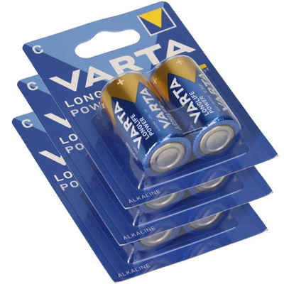 VARTA 3x Varta 4914 Longlife Power Baby Batterie C 2er Blister LR14 Batterie