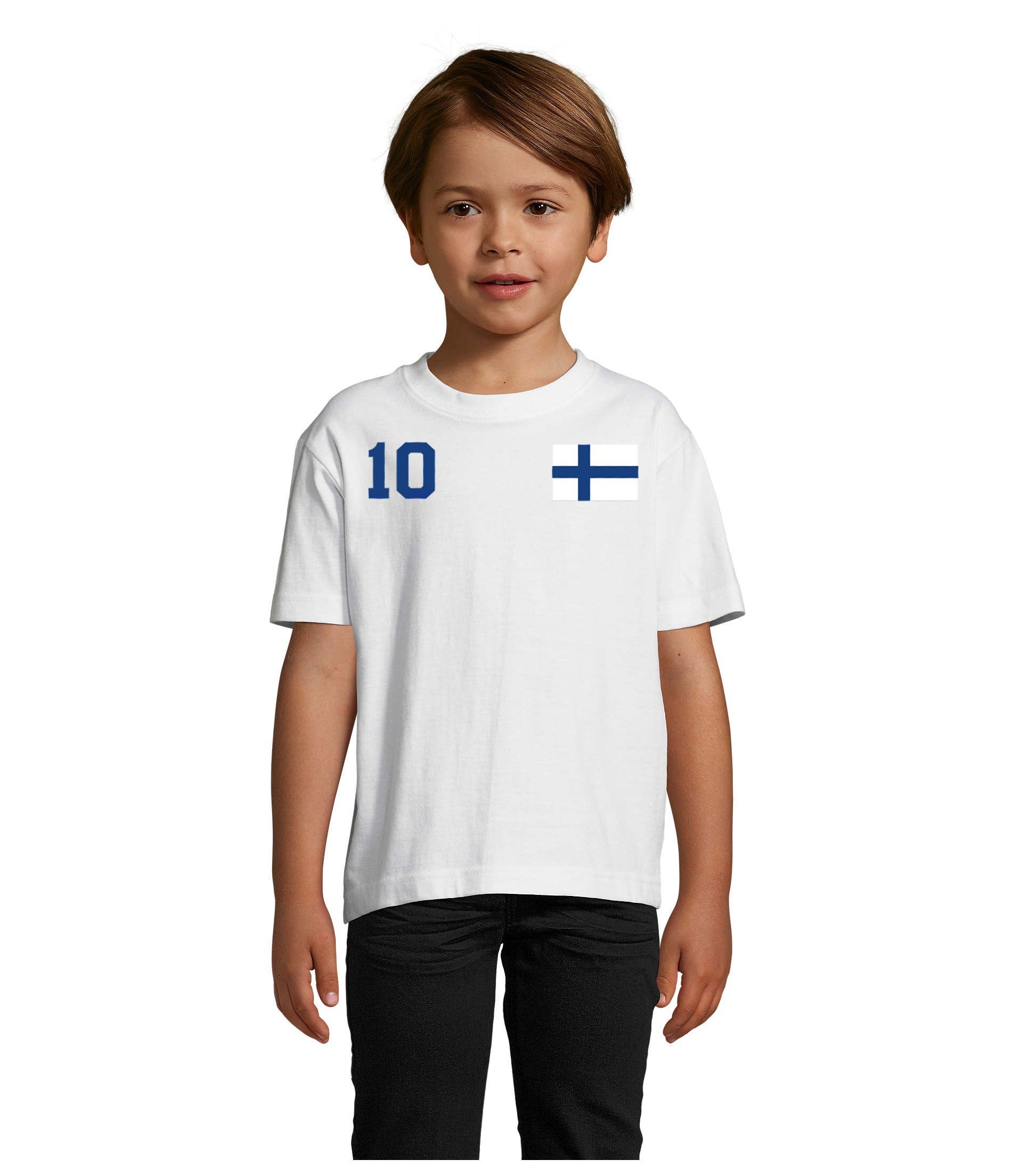 Blondie & Brownie T-Shirt Kinder Damen Finnland Skandinavien Sport Trikot Fußball Meister EM