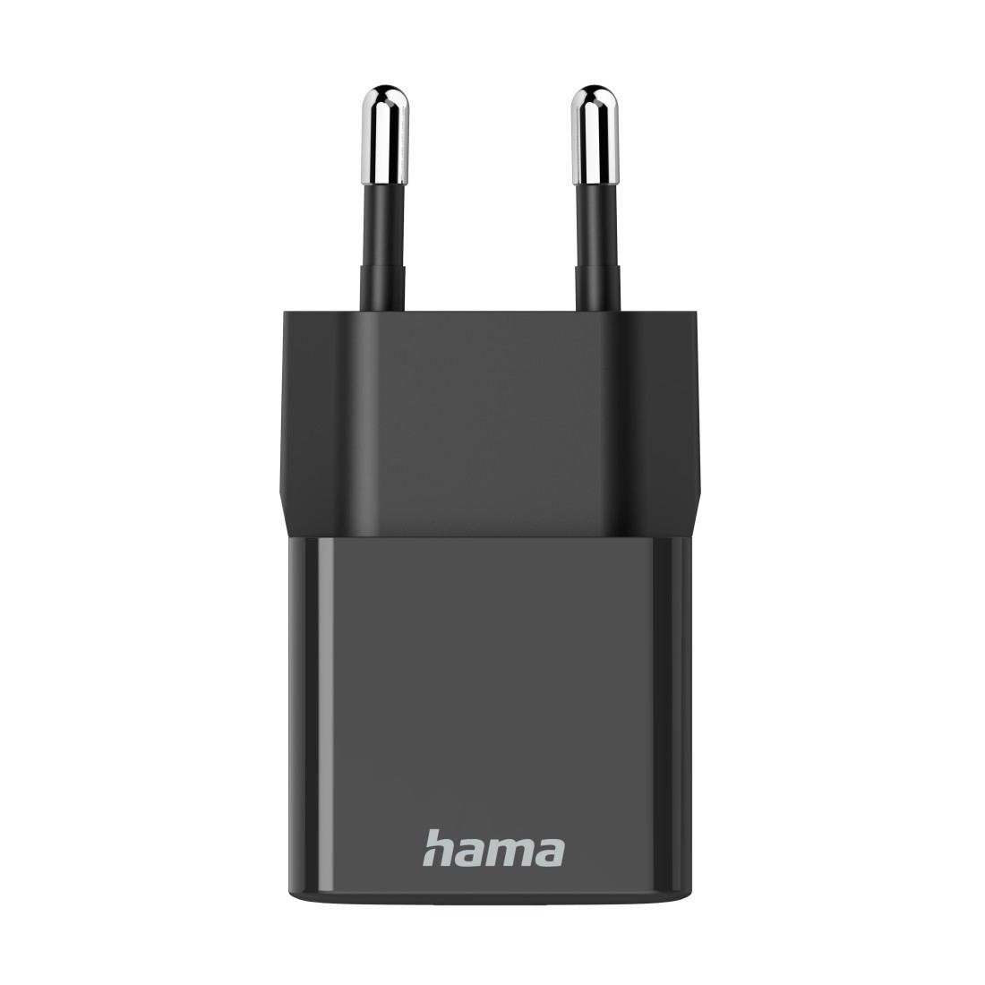 Hama Ladegerät u. Watt, 20 Power mit Delivery Schnellladegerät Quick Charge schwarz USB-Ladegerät