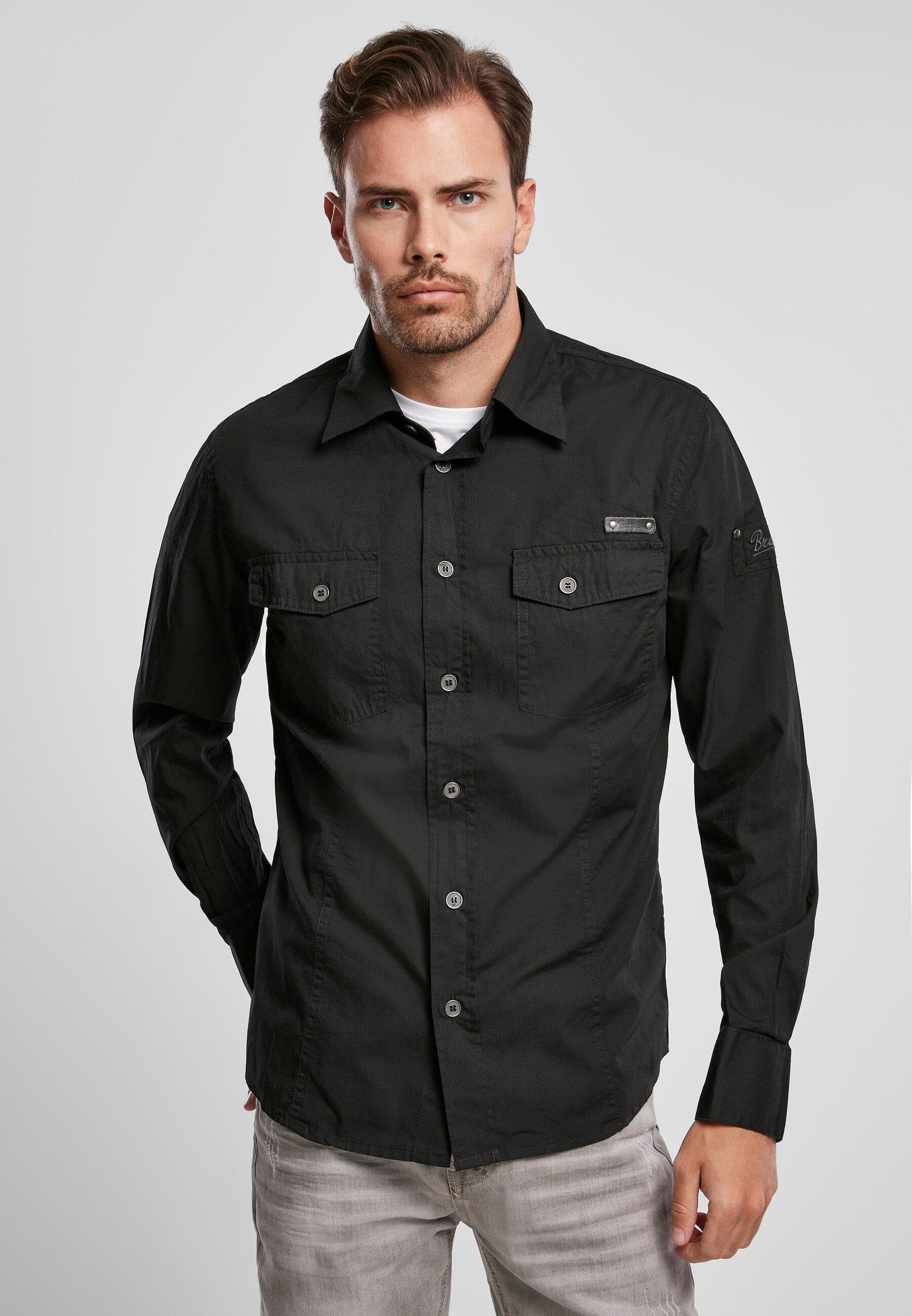 Langarmhemd Brandit Herren Slim Worker Shirt