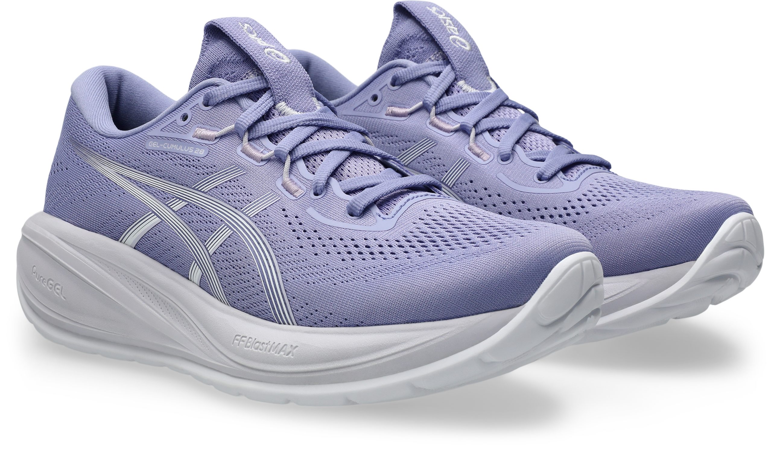 Asics GEL-CUMULUS 28 Laufschuh sportlicher Stil, leicht profiliertes Laufsohlenprofil, Schnürung